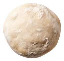 Fototapeta na wymiar Fresh raw dough ball isolated. Generative AI.