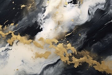 Abstract golden white marble texture background