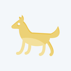 Icon Dog. related to Domestic Animals symbol. simple design editable. simple illustration