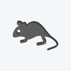 Icon Mouse. related to Domestic Animals symbol. simple design editable. simple illustration