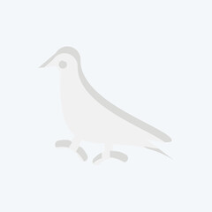 Icon Pigeon. related to Domestic Animals symbol. simple design editable. simple illustration
