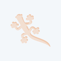 Icon Gecko. related to Domestic Animals symbol. simple design editable. simple illustration