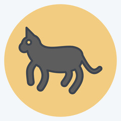 Icon Cat. related to Domestic Animals symbol. simple design editable. simple illustration