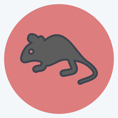 Icon Mouse. related to Domestic Animals symbol. simple design editable. simple illustration