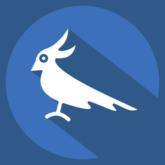 Icon Cockatoo. related to Domestic Animals symbol. simple design editable. simple illustration