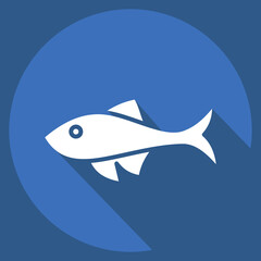 Icon Fish. related to Domestic Animals symbol. simple design editable. simple illustration