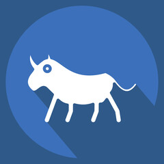 Icon Rhinoceros. related to Domestic Animals symbol. simple design editable. simple illustration