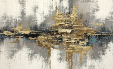 Abstract art painting. Golden art background pattern, - obrazy, fototapety, plakaty