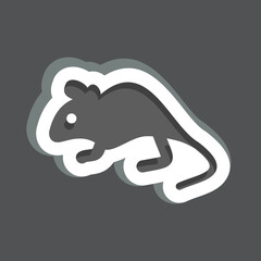 Icon Mouse. related to Domestic Animals symbol. simple design editable. simple illustration