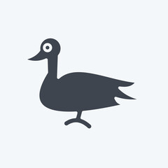 Icon Duck. related to Domestic Animals symbol. simple design editable. simple illustration