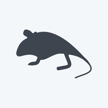 Icon Mouse. related to Domestic Animals symbol. simple design editable. simple illustration