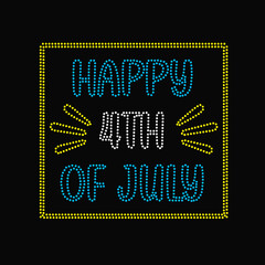 4th July RHINESTONE DESIGN