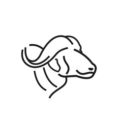 Buffalo Vector Icon