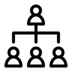 organization line icon