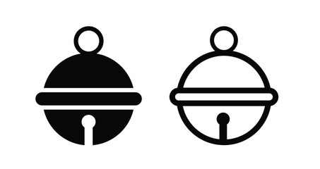 set of Pet bell , small bell icon vector illustration	
