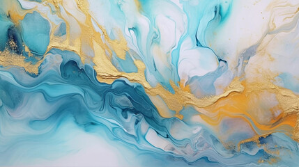 Abstract Artwork, oil painting inspired by fluid art