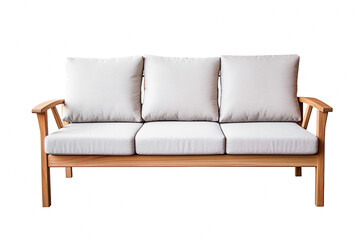Ai generative. Grey sofa  modern style  on white