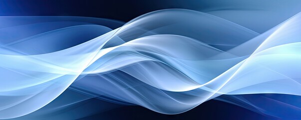 Futuristic glow. Blue gradient abstract art wallpaper light background modern graphic design motion banner for your website Generative AI illustrations