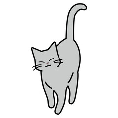 シンプルな猫のイラスト