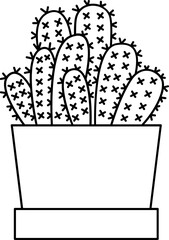 Houseplant vector set, Houseplant simple cartoon style.