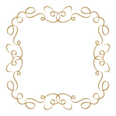 Vintage style vector calligraphic frame.