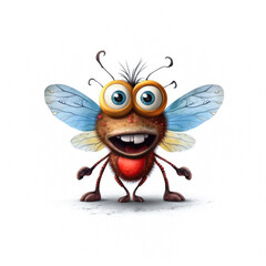 Obraz premium freche Fliege als Comic