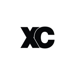 Letter XC simple logo design vector