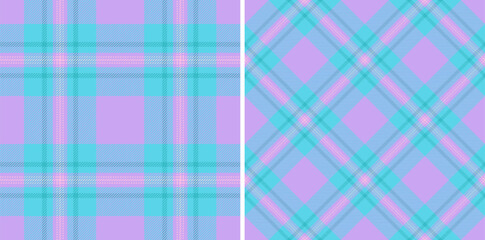 Fabric check seamless of plaid tartan textile with a texture background pattern vector.