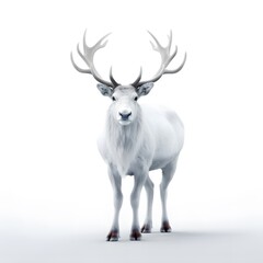 Naklejka na ściany i meble A pure white background image with a colored animal