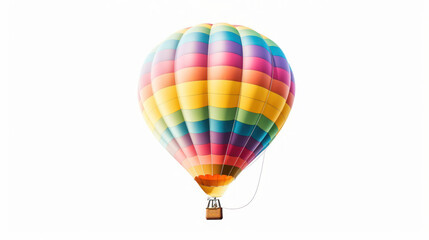 Obraz premium colorful hot air balloon isolated white background. Generative Ai