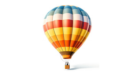 Fototapeta premium hot air balloon isolated. Generative Ai