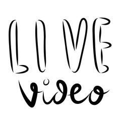 Live Video graphic illustration transparent PNG