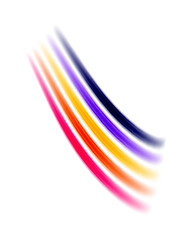 A vibrant and playful design featuring rainbow-color lines arranged in a dynamic composition, perfect for adding a pop of color to any project