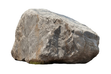 Stone isolated transparency background. Generative AI