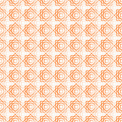Seamless Geomatric vector background Pattern in orange
