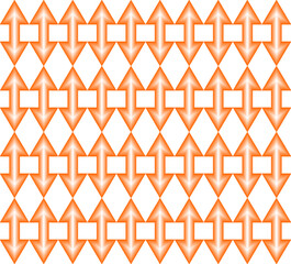 Seamless Geomatric vector background Pattern in orange