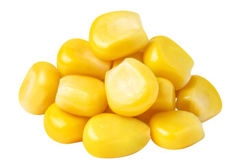 Delicious corn seeds cut out