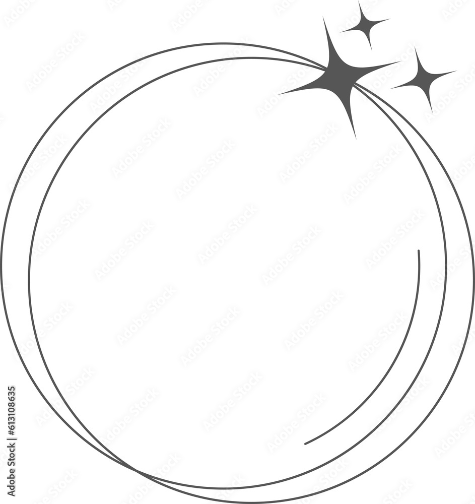 Poster aesthetic frame shape. outline minimal graphic elements with stars. abstract boho arch with sparkles