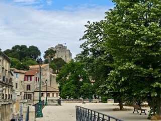 Beaucaire, May 2023 : Visit of the magnificent city of Beaucaire in Provence- View on the city