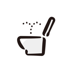 Toilet - Japanese modern culture icon/illustration (Hand-drawn line, colored version)