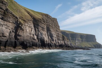 Fototapeta na wymiar Coastal cliffs by the sea