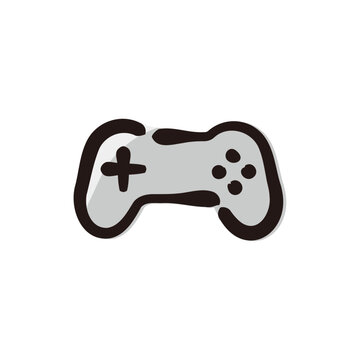video game - Japanese modern culture icon/illustration (Hand-drawn line, colored version)