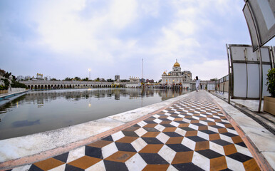 India Punjab Dheli, the temple of Gurudwara Bangla Sahib