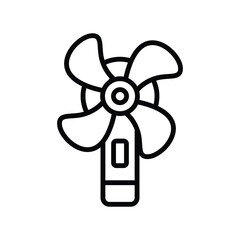 electric fan icon vector design template in white background