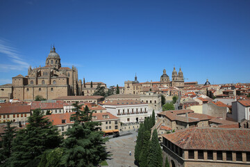 Fototapeta na wymiar Sky view of Salamanca city, Spain