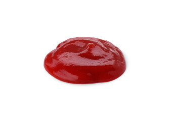 Tasty fresh ketchup isolated on white. Tomato sauce