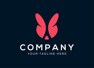 Rabbit Animal Head Logo Design