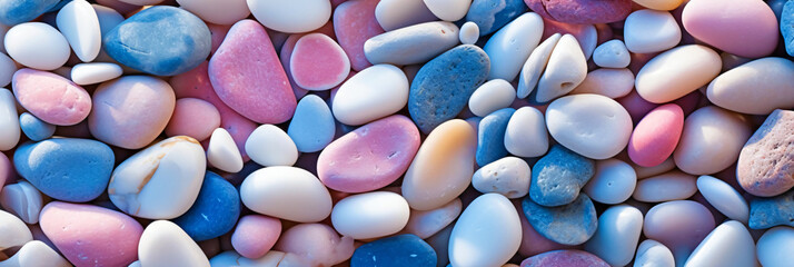 stones on beach background, generative ai