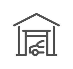 Buildings related icon outline and linear vector.
