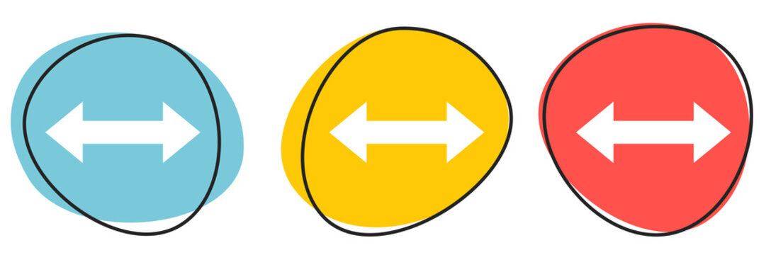 Button Banner f&uuml;r Website oder Business: Doppelpfeil oder Ausstausch
